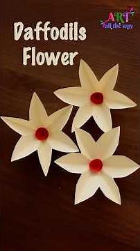 DIY Daffodils Flower 🌼 | Easy Paper Flower Craft Tutorial for Beginners