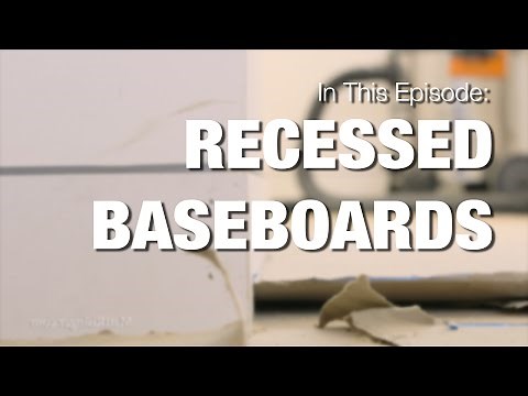 How to Install Flush Base Board - Modern Trim Detail