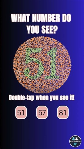 Test Your Eyesight With This Puzzle! #colorblind #colourblind