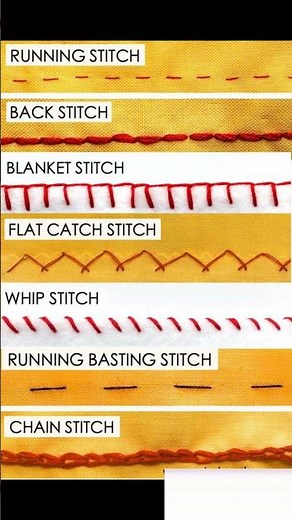 7 Basic Hand Sewing Stitches