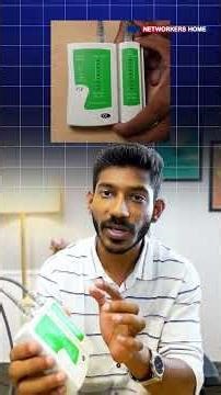 How to Check LAN Cable Working or Not | Network Cable Tester! #networking #ccna #crimping