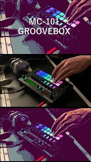 【MC-101】コンパクトながらノブ、スライダー、PAD演奏などパフォーマンス性も備えたGROOVEBOX！(MC-101で楽曲制作 第1弾～第4弾【MC-101徹底解明】より) #shorts