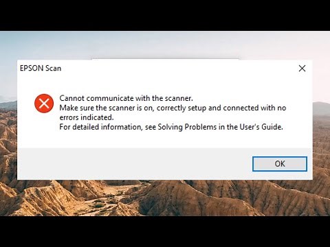 Epson Cannot Communicate with Scanner FIX [Tutorial]