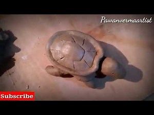 How to make clay sea turtle full tutorial || very easy making sculpture by Pawan Verma Artist
