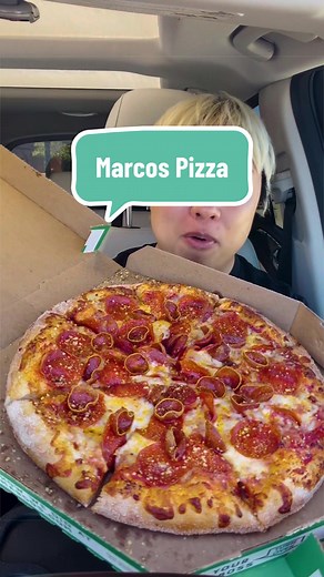 First time trying Marcos Pizza for a Food Review! How does it taste? #marcospizza #foodcritic #fastfood #foodreview #mukbang