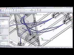 Routing Cables and Wires in SolidWorks Electrical 3D