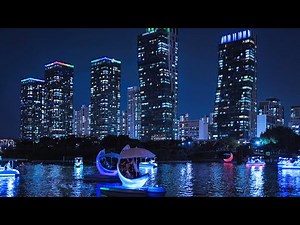 4K KOREA WALK - One of the 10 Fantastic Night View in Korea, Nice & Clean Future city near Seoul