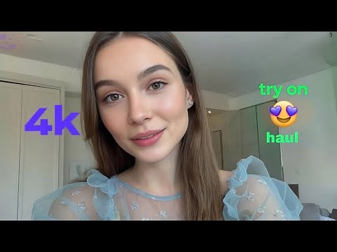 (4K) Transparent Lingerie & Micro bikini Try On Haul | Summer sheer Lingerie Review