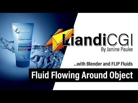 Blender + FLIP Fluids Tutorial: Fluid flowing around object using a curve guide