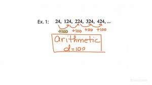 How to Identify Arithmetic Sequences & Find the Common Difference | Algebra | Study.com