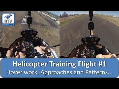 Helicopter Flight Training Day 1 - Hover work, Approaches and Patterns...