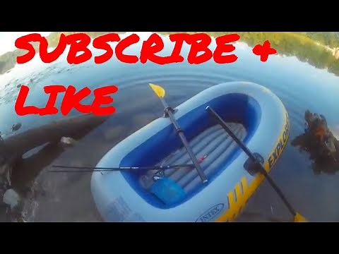 INTEX EXPLORER 200 INFLATABLE BOAT SET~ Review😃 OUT FISHING!