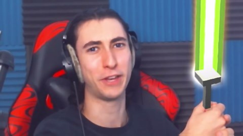 Minecraft but you can craft LASER swords from any block...