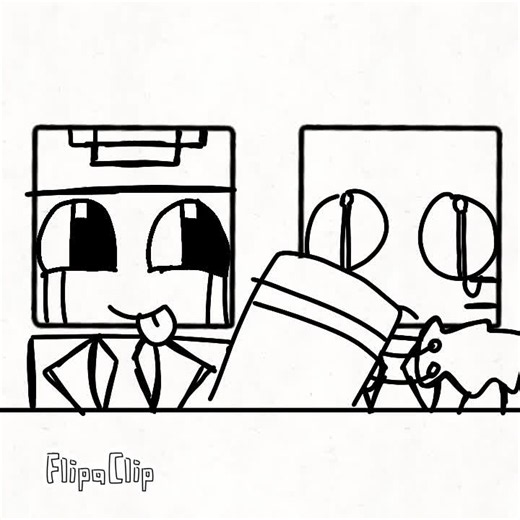 FlipaClip animation: froggydude, frox, grox mob moment