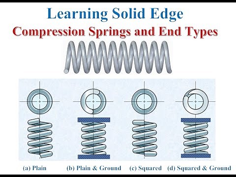 Compression Springs and End Types - Solid Edge Tutorial
