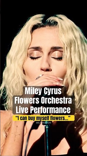 Miley Cyrus FLOWERS Live Orchestra Version 🎻 LYRICS (Backyard Sessions, Endless Summer Vacation)