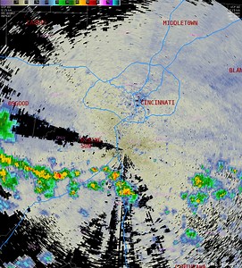 2.9K views · 33 reactions | Radar shows showers and storms approaching Cincinnati from Northern Kentucky. These cells will contain heavy downpours and cloud to ground lightning. Stronger storms will arrive this afternoon. | US National Weather Service Wilmington OH | Facebook