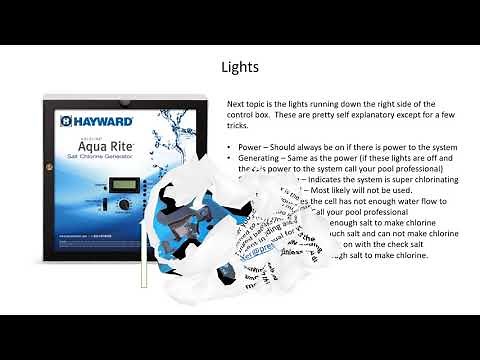 Understanding your Hayward Goldline Aquarite Salt System