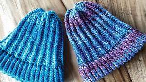 Beginner Loom Knitting: Adult Ribbed Hat Pattern Tutorial