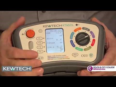 Kewtech KT65DL Multifunction Tester Demonstration