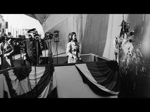 Launching of the USS Midway - CV 41 in 1945