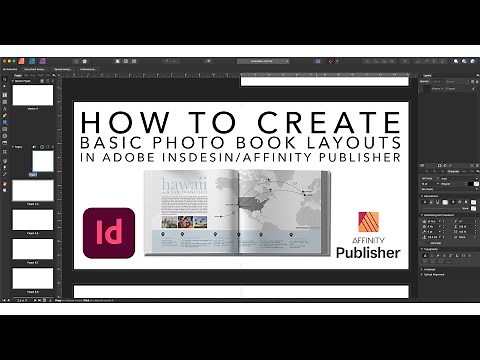 How to create Basic Photo Book Layouts in Adobe InDesign/Affinity Publisher | Tutorial