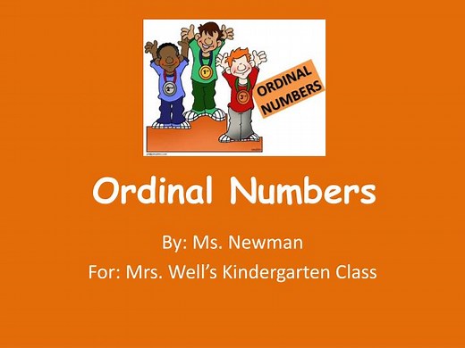 Ordinal Numbers - SlideServe