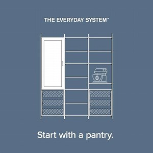 17 reactions | Visually stunning storage with no commitment! Pantry, closet, or home office - The Everyday System’s fully-adjustable design adapts to all your home organizational needs. Shop ready-to-buy options or create your own - link in bio. Designed in collaboration with @marthastewart | California Closets | Facebook