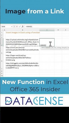 Insert Image from link in excel