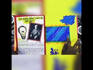 DIY science scrapbook project 😊 how to make scrapbook project