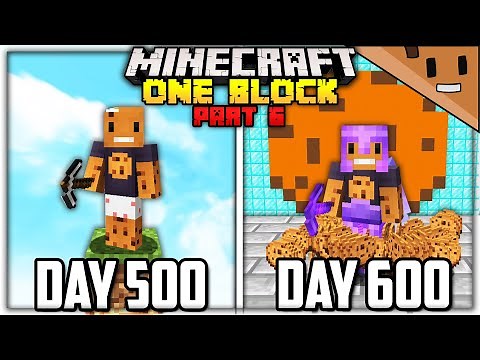 I Spent 600 Days in ONE BLOCK Minecraft... Here's What Happened