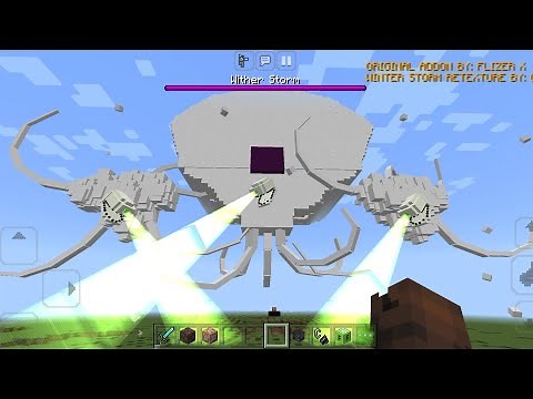 Winter Storm Mod in Minecraft PE | Wither Storm [Retexture]