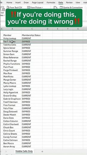 How to Select and Remove Only Visible Cells in Excel Easily