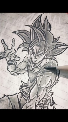 Drawing Mui Goku