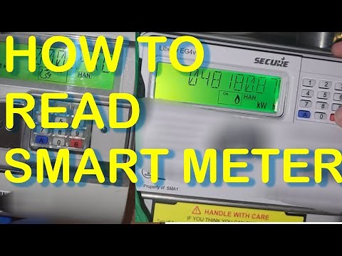 How to read a SMART Electric and Gas meter.