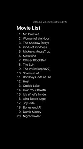 719K views · 20K reactions | The List of movies are at the end of the video #movie #movies #moviestowatch #movielist #review #reviews #moviereview #movietime #movienight #netflix #hulu #max #primevideo #prime #netflixandchill #like #share #follow | Rogers Review | Facebook