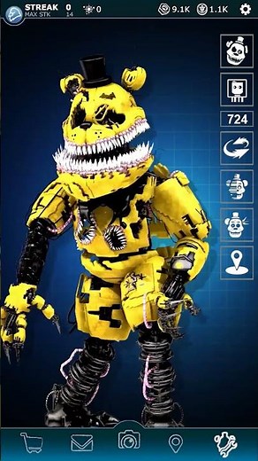 Corrupted Golden Freddy FNaF Workshop Animation