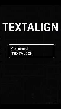 AutoCAD TEXTALIGN Command | Align Text Perfectly in Seconds!