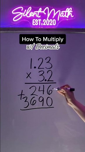 How To Multiply with Decimals #decimals #multiplication #decimalmultiplication #math #silentmath