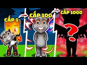 JACKVN EM BÉ TALKING JUAN CẤP 1 TIẾN HÓA THÀNH ÁC QUỶ TALKING JUAN CẤP 1000 TRONG MINECRAFT