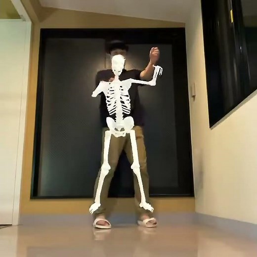 AR Front Skeleton / Unity ＋ ARFoundation + Human Body Tracking + VRM