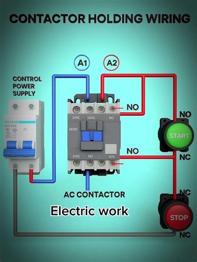 Contactor Holding |Contactorself-locking wiring Method |#electrical