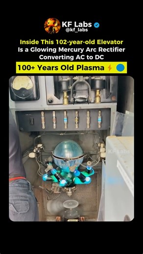 102-Year-Old Electrical Tech Still Glows Inside an Elevator ⚡🔵