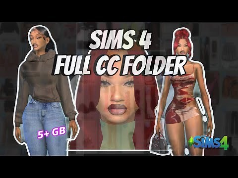 [5+GB] 😍 FREE URBAN SIMS 4 CC CLOTHES FOLDER + LINKS