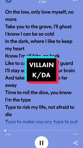 VILLAIN Song by K/DA: Full Lyrics and Translation