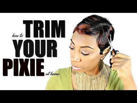 How To Trim A Pixie Cut At Home | Kaye Wright