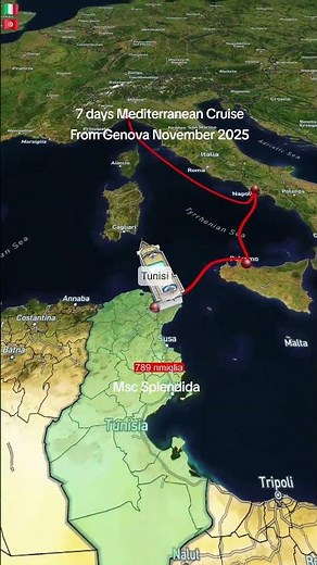 Set sail on an incredible 7-day Western Mediterranean cruise with Msc Splendida