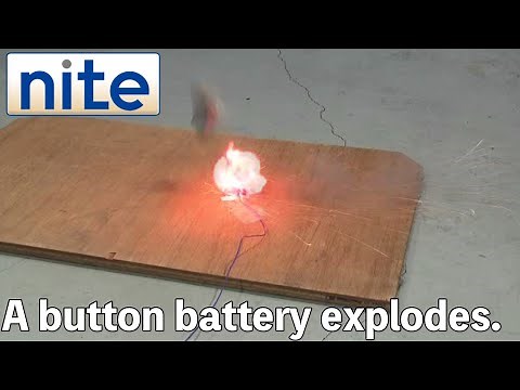 【nite-ps】Batteries and cells:1.The explosion of a button cell due to short circuit