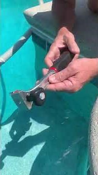 Clean pool tiles fast to remove calcification/salt etc...GENTLY rub tool on tile -works for me