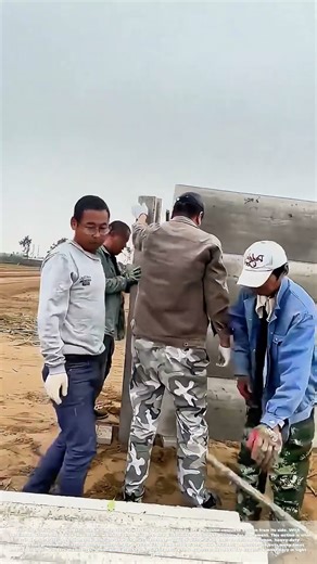 Lifting Concrete: The Two-Man Method for Positioning Heavy Columns